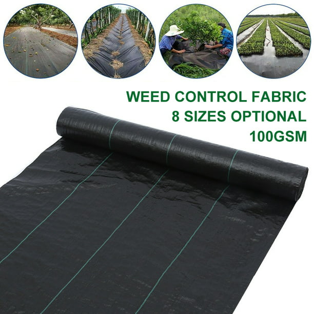 Heavy Duty Weed Control Fabric Membrane Garden Ground Cover Mat Landscape 100gsm